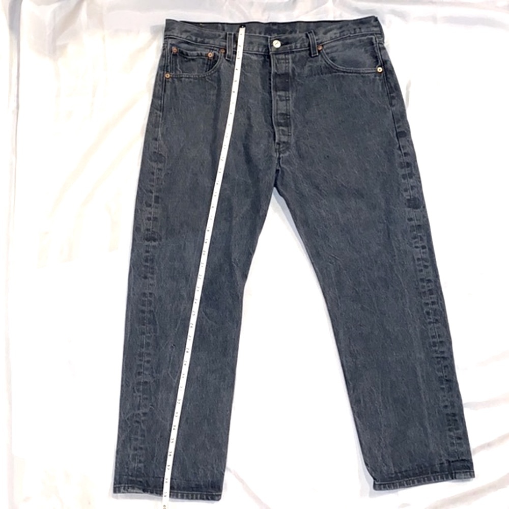 Vintage 501 Levi’s Gray/Black High Waisted Jeans, Size 16 - Picture 11 of 16